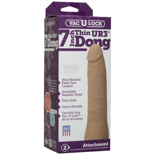 Vac-U-Lock 7in Ultraskyn Thin Dong - Tan