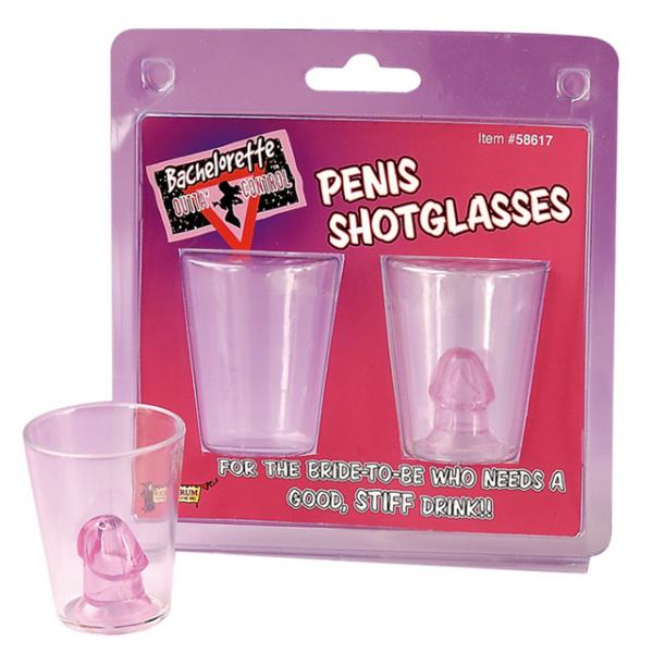 Bachelorette Outta' Control Penis Shot Glasses