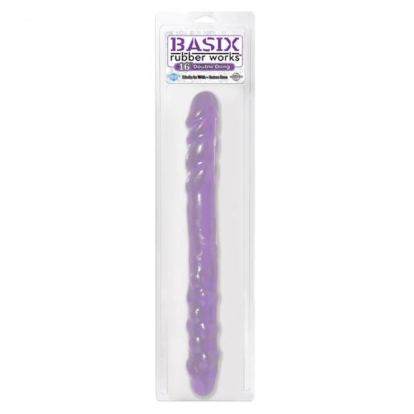 Basix Rubber Works 16 inches Double Dong Purple