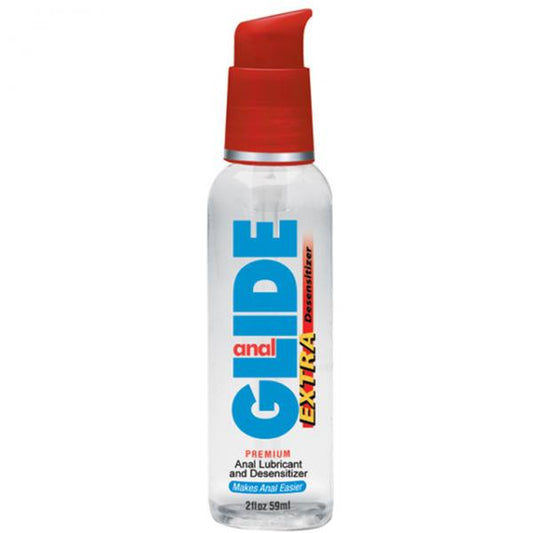 Body Action Anal Glide Extra 2 Fl Oz Water Based Desensitizing Lubricant