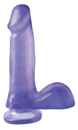 Basix Rubber Works 6 inches Dong Suction Cup Purple