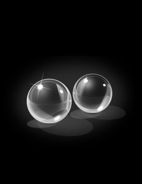 Icicles No 41 Small Glass Ben Wa Balls Clear
