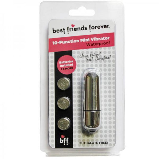 Bff Waterproof Friends W/benefits Bullet Silver 6cm