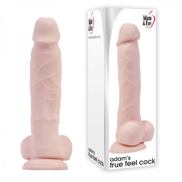 Adam's True Feel Cock Suction Cup Beige Dildo