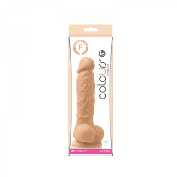 Colours Pleasures Silicone 5 inches Dildo Beige