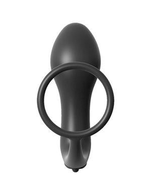 Anal Fantasy Ass Gasm Cockring Vibrating Plug Black