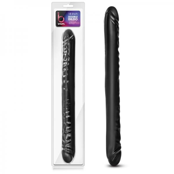 B Yours 18 inches Double Dildo Black