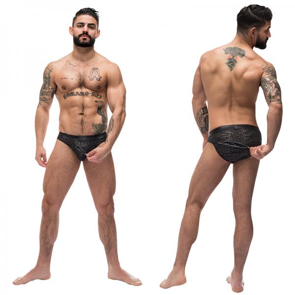 Male Power Zip It 2x Zip Bikini Black Xl