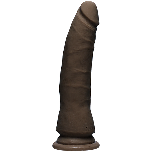 The D Thin D 7 inches Dual Density Brown Dildo