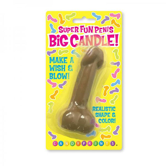 Super Fun Big Penis Candle, Brown