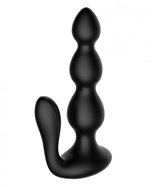 Bliss Tail Spin Beaded Anal Vibe Rechargeable Black