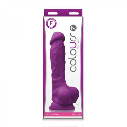 Colours Pleasures 7in Dildo Purple