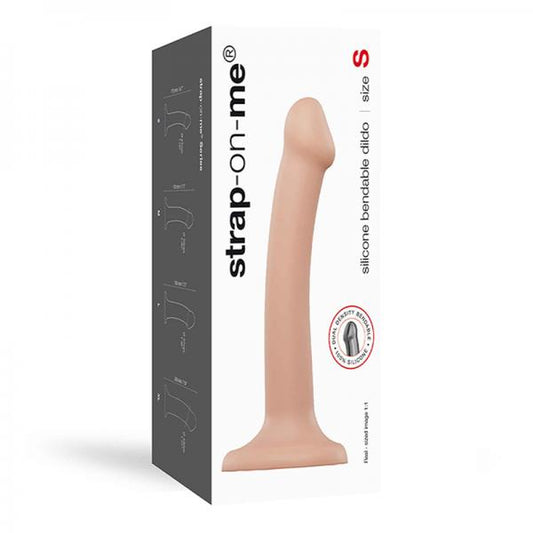 Strap-on-me Semi-realistic Dual Density Bendable Dildo Vanilla Size S